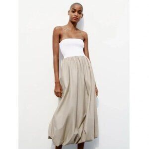 ZARA | Combination Balloon Dress